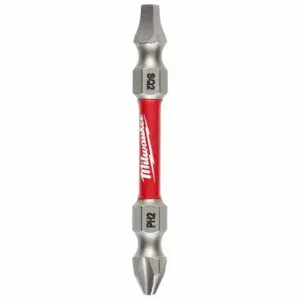 MILWAUKEE 48-32-4311 Power Bit, #2 Fastening Tool Tip Size, 2 3/8 Inch Bit Length, 1/4 Inch Hex Shank Size | CV2PEH 52WR88