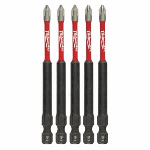 MILWAUKEE 48-32-4565 PH1 Driver Bits, PH 1 Fastening Tool Tip Size, 3 1/2 Inch Overall Bit Length, Hex Shank | CV2PEY 60HU25