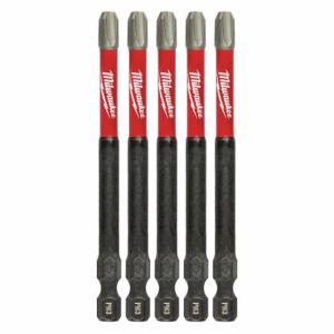 MILWAUKEE 48-32-4566 PH3 Driver Bits, PH 3 Fastening Tool Tip Size, 3 1/2 Inch Overall Bit Length, Hex Shank | CV2PFA 60HU26