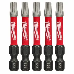 MILWAUKEE 48-32-4687 T30 Driver Bits, T30 Fastening Tool Tip Size, 2 Inch Overall Bit Length | CV2PFM 60HU46