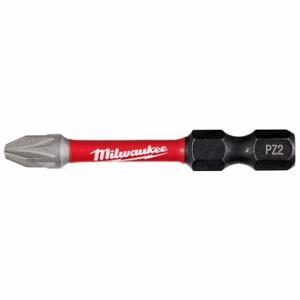 MILWAUKEE 48-32-4832 Power Bit, #2 Fastening Tool Tip Size, 2 Inch Bit Length, 1/4 Inch Hex Shank Size | CV2PEJ 52WR95