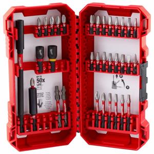 MILWAUKEE 48-32-5101 Driver Bit Set, Driver Bit Set, 34 No. Of Pieces, Alloy Steel | CU4WTL 800W04