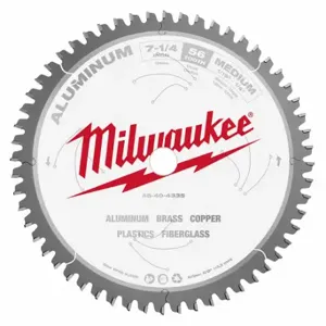 MILWAUKEE 48-40-4335 Circular Saw Blade, 7 1/4 Inch Blade Dia, 56 Teeth, 0.079 Inch Cut Width | CT3HJG 56LA59