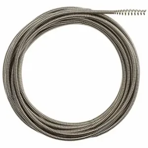 MILWAUKEE 48-53-2561 Drain Cleaning Cable, 5/16 Inch Dia, 25 Ft Lg, Inner Core, Bulb Auger, 48-53-2561 | CT3JTE 422W24