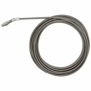 MILWAUKEE 48-53-2578 Drain Cleaning Cable, 1/4 Inch Dia, 25 Ft Lg, Hollow Core, Drop Head Auger, 48-53-2578 | CT3JRA 784P47