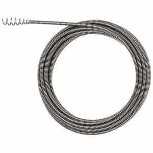 MILWAUKEE 48-53-2579 Drain Cleaning Cable, 1/4 Inch Dia, 25 Ft Lg, Hollow Core, Bulb Auger | CT3JQZ 784P48