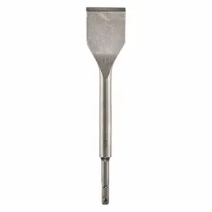 MILWAUKEE 48-62-6058 Chisel Bit, 3 Inch Head Wd, 6 Inch Overall Length, 25/64 Inch Shank Dia | CT3HGL 451N68