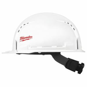 MILWAUKEE 48-73-1001 Hard Hat, Front Brim Head Protection, ANSI Classification Type 1, Class C, White | CT3KQF 55FF04