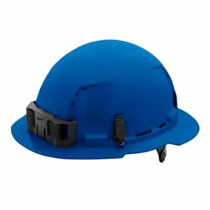 MILWAUKEE 48-73-1225 Hard Hat, Full Brim Head Protection, ANSI Classification Type 1, Class C, Blue | CT3KRF 787VG9