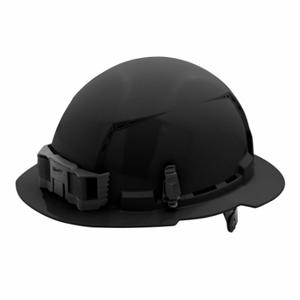 MILWAUKEE 48-73-1231 Hard Hat, Full Brim Head Protection, ANSI Classification Type 1, Class C, Black | CT3KRE 787VH5