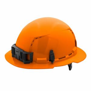 MILWAUKEE 48-73-1233 Hard Hat, Full Brim Head Protection, ANSI Classification Type 1, Class C, Orange | CT3KRJ 787VH7