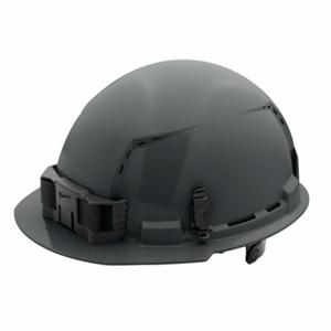 MILWAUKEE 48-73-1234 Hard Hat, Front Brim Head Protection, ANSI Classification Type 1, Class C, Gray | CT3KTC 787VH8