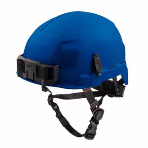 MILWAUKEE 48-73-1305 Hard Hat, Climbing Head Protection, ANSI Classification Type 2, Class E, Blue, No Graphics | CT3KPT 787VC5