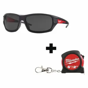 MILWAUKEE 48-73-2026, 48-22-5506 Safety Glasses, Clear, 6 ft Tape | CT3NLR 349EW3