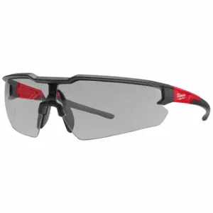 MILWAUKEE 48-73-2108 Safety Glasses, Anti-Fog /Anti-Scratch, No Foam Lining, Wraparound Frame, Half-Frame, Gray | CT3NMF 787UG0