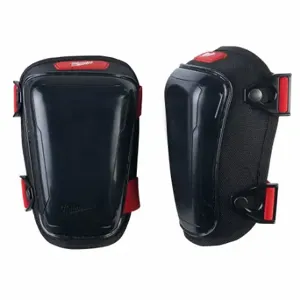 MILWAUKEE 48-73-6010 Knee Pad, Hard Gel, 2 Straps, Nylon, Universal Elbow and Knee Pad Size | CT3PLG 787VK3