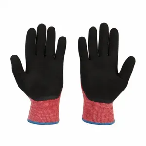 MILWAUKEE 48-73-7924 Knit Gloves, Size 2XL, Palm, Double Dipped, Latex, Palm, Latex, Acrylic, Sandy | CT3MKG 787RH1