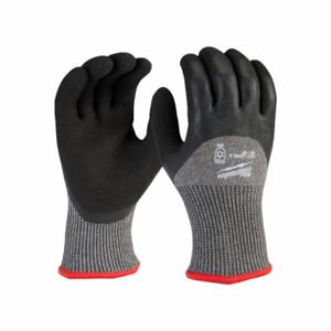 MILWAUKEE 48-73-7951 Knit Gloves, Size M, 3/4, Double Dipped, Latex, 3/4, Latex, Acrylic, Sandy | CT3MKW 787RJ5