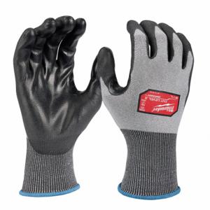 MILWAUKEE 48-73-8723 Work Gloves, XL 10, ANSI Cut Level A2, Palm, Dipped, Polyurethane, Polyester 18 ga | CT3KJK 787V02