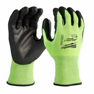 MILWAUKEE 48-73-8912B Work Gloves, L 9, Smooth, Polyurethane, Palm, Dipped, ANSI Abrasion Level 3, 12 PK | CT3KGQ 787UN2