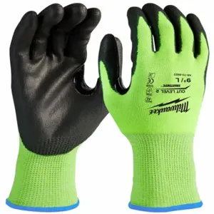 MILWAUKEE 48-73-8924B Knit Gloves, Size 2XL, ANSI Cut Level A2, Palm, Dipped, Nitrile, HPPE, 12 PK | CT3MKA 327WJ8