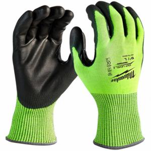 MILWAUKEE 48-73-8941B Knit Gloves, Size M, ANSI Cut Level A4, Palm, Dipped, Nitrile, HPPE, 12 PK | CT3MLC 327WL2