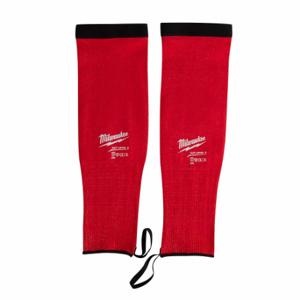 MILWAUKEE 48-73-9030 Cut-Resistant Sleeves, Ansi/Isea Cut Level A3, Hppe, Red, Sleeve, Knit Cuff | CT3PAF 787UP7