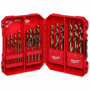 MILWAUKEE 48-89-2531 Drill Bit Set, 1 mm Smallest Drill Bit Size, 13 mm Largest Drill Bit Size, 25 Drill Bits | CT3JTR 800W41