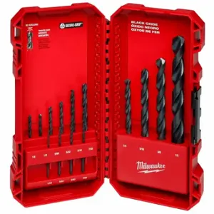 MILWAUKEE 48-89-2800 Drill Bit Set, 14 Drill Bits, Black Oxide | CT3JTU 800W42