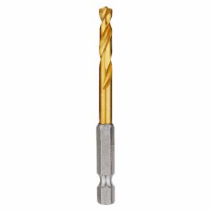 MILWAUKEE 48-89-4610 Drill Bit, 13/64 Inch Drill Bit Size, 1 3/4 Inch Flute Length, 1/4 Inch Shank Hex Size | CT3JWM 45KM77
