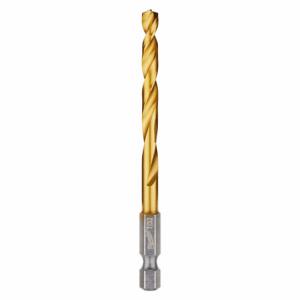MILWAUKEE 48-89-4611 Drill Bit, 7/32 Inch Drill Bit Size, 2 1/4 Inch Flute Length, 1/4 Inch Shank Hex Size | CT3JXB 45KM78