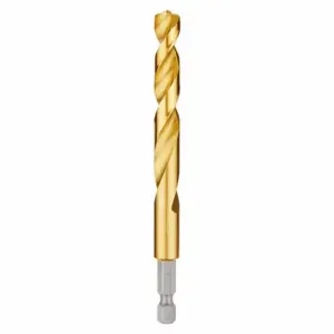 MILWAUKEE 48-89-4622 Drill Bit, 25/64 Inch Drill Bit Size, 2 15/16 Inch Flute Length, 1/4 Inch Shank Hex Size | CT3JWP 45KM89