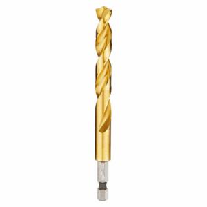 MILWAUKEE 48-89-4623 Drill Bit, 13/32 Inch Drill Bit Size, 3 Inch Flute Length, 1/4 Inch Shank Hex Size | CT3JWL 45KM90