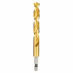 MILWAUKEE 48-89-4623 Drill Bit, 13/32 Inch Drill Bit Size, 3 Inch Flute Length, 1/4 Inch Shank Hex Size | CT3JWL 45KM90