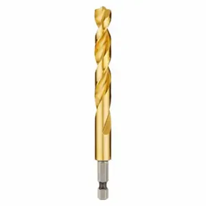 MILWAUKEE 48-89-4624 Drill Bit, 27/64 Inch Drill Bit Size, 3 1/8 Inch Flute Length, 1/4 Inch Shank Hex Size | CT3JWR 45KM91