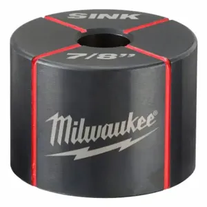 MILWAUKEE 49-16-2705 Knockout Die, 16 ga Sheet Metal Capacity, 7/8 Inch Nominal Size, Round | CT3MMT 48UT34