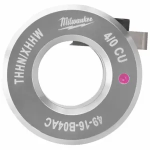 MILWAUKEE 49-16-B04AC Stripping Bushing, For Copper, 4/0 AWG Max, THHN/XHHW | CT3PMT 56HF75