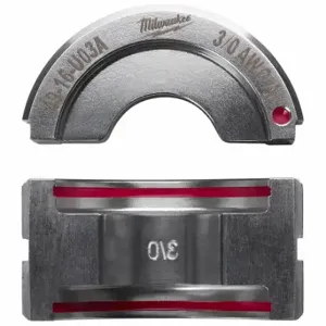 MILWAUKEE 49-16-U03A Upper and Lower Crimping Die, 3/0 AWG, U Style Dies | CT3JFM 45FD84