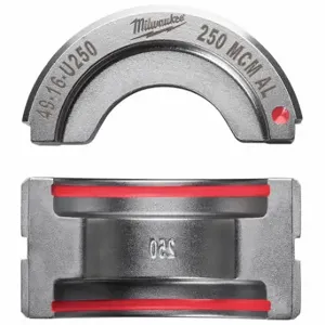 MILWAUKEE 49-16-U250 Upper and Lower Crimping Die, 250 kcmil, U Style Dies | CT3JFH 45FD86