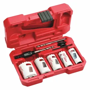 MILWAUKEE 49-22-4006 Hole Saw Kit, Bi-Metal Tooth | CH6KCB 489P12