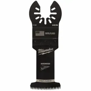 MILWAUKEE 49-25-1131 Oscillating Tool Blade, 1 3/8 Inch Blade Width, 2 1/16 Inch Blade Length | CT3MTX 60YT38