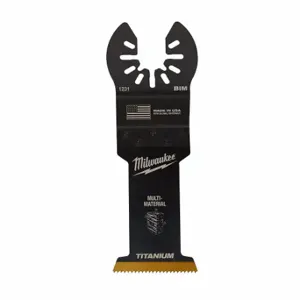 MILWAUKEE 49-25-1231 Oscillating Tool Blade, 1 3/8 Inch Blade Width, 2 1/16 Inch Blade Length, Straight Cutting | CT3MUB 60RK29