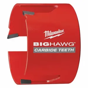 MILWAUKEE 49-56-9245 Hole Cutter, 4 Inch Saw Dia, 3 Teeth, 2 1/8 Inch Max. Cutting Dp, 5/8 18 Thread Size | CT3KZB 483K77