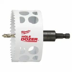 MILWAUKEE 49-56-9682 Hole Saw, 3 1/2 Inch Saw Dia, 3/5 Teeth per Inch, 1 5/8 Inch Max. Cutting Dp, Bi-Metal | CT3LBC 61UX20