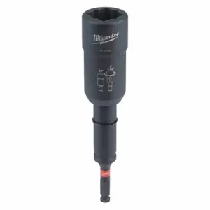 MILWAUKEE 49-66-5101 Impact Socket, 1/2 Inch Drive Size, 3/4 Inch Socket Size, 4-Point, Std, Black Oxide | CT3LPW 419J53