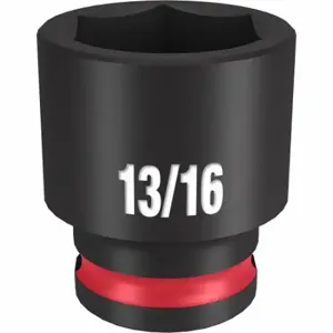 MILWAUKEE 49-66-6111 Standard Impact Socket, 3/8 Inch Drive Size, 13/16 Inch Socket Size, 6-Point | CT3LWK 61DK28