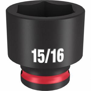 MILWAUKEE 49-66-6113 Standard Impact Socket, 3/8 Inch Drive Size, 15/16 Inch Socket Size, 6-Point | CT3LWN 61DK30