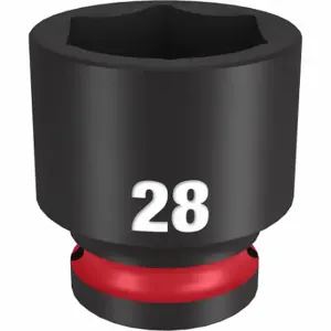 MILWAUKEE 49-66-6260 Standard Impact Socket, 1/2 Inch Drive Size, 28 mm Socket Size, 6-Point | CT3LTC 61DL44