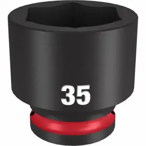 MILWAUKEE 49-66-6267 Standard Impact Socket, 1/2 Inch Drive Size, 35 mm Socket Size, 6-Point | CT3LTM 61DL51