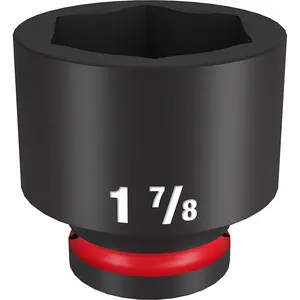 MILWAUKEE 49-66-6321 Standard Impact Socket, 3/4 Inch Drive Size, 1 7/8 Inch Socket Size, 6-Point | CT3LUG 61DM04